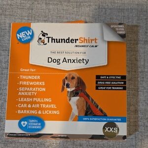 Thundershirt Insanely Calm Dog Anxiety Solution - Orange and Gray XXS